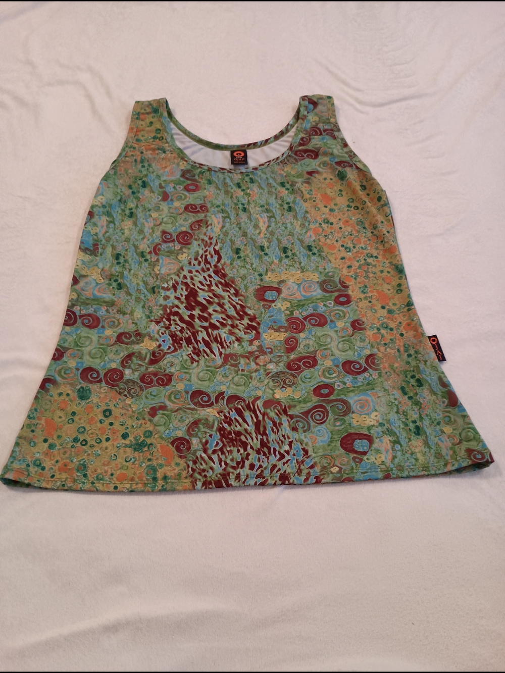 Vintage Ojai Tank Top Women's Size Large Art To Wear Print